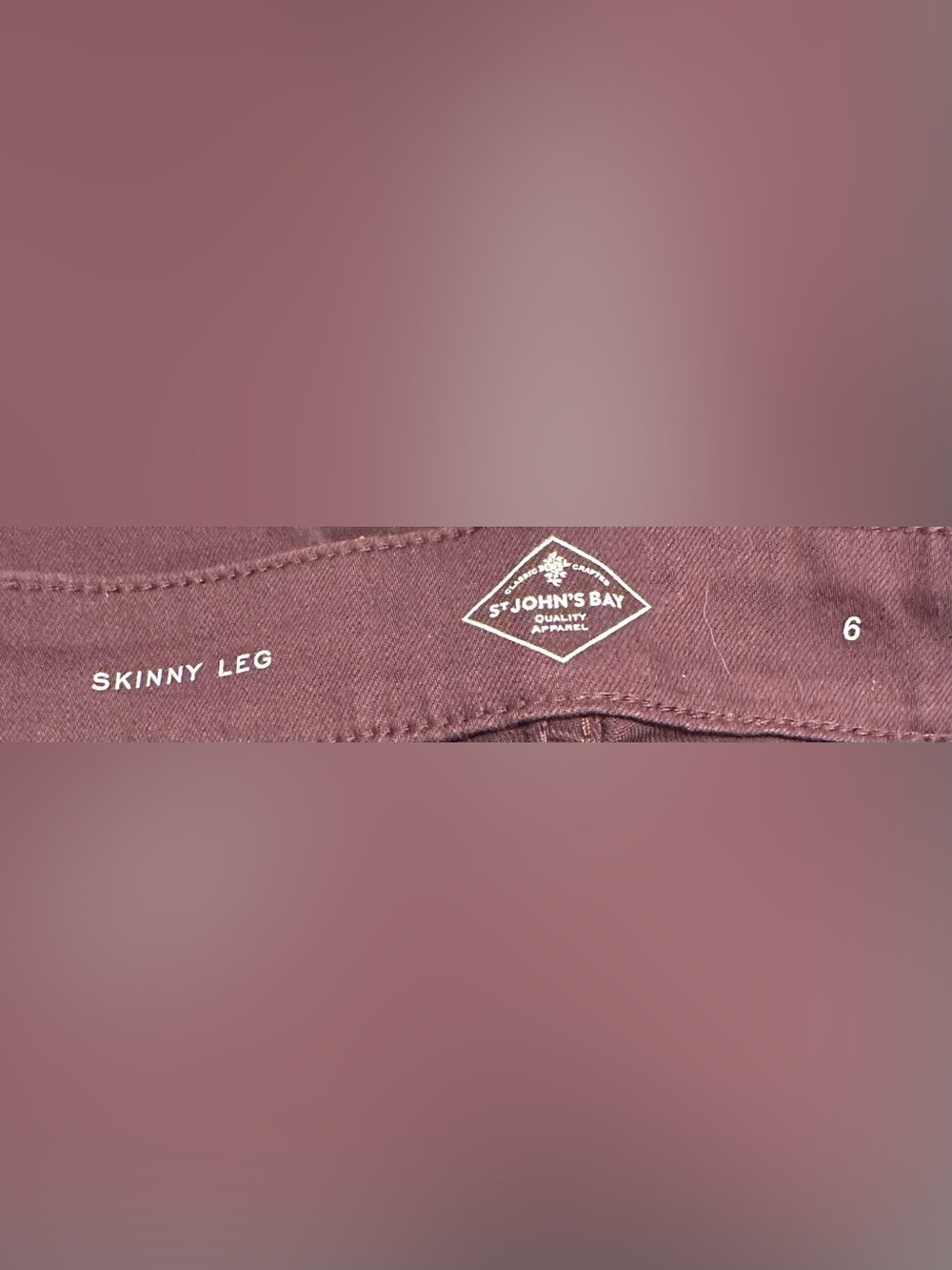 St. John's Bay Plum Skinny Jeans - Picture 5 of 7